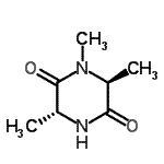CAS 登录号：162990-28-5， (3R,6S)-1,3,6-三甲基-2,5-哌嗪二酮