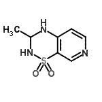 CAS 登录号：163136-63-8， 3-甲基-3,4-二氢-2H-吡啶并[4,3-e][1,2,4]噻二嗪1,1-二氧化物