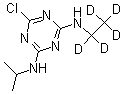 CAS 登录号：163165-75-1， 6-氯-N-(乙基-D5)-N'-(1-甲基乙基)-1,3,5-三嗪-2,4-二胺