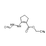 CAS 登录号：163353-19-3， 乙基2-(2-甲酰基肼基)-1-环戊烯-1-羧酸酯