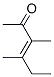 CAS 登录号：1635-02-5， 3,4-二甲基己-3-烯-2-酮