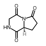CAS 登录号：16364-60-6， (8aS)-四氢吡咯并[1,2-a]吡嗪-1,4,6(7H)-三酮