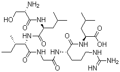 CAS 登录号：164081-25-8， L-丝氨酰-L-亮氨酰-L-异亮氨酰甘氨酰-L-精氨酰-L-亮氨酸
