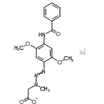 CAS#: 16421-04-8, Sodium {3-[4-(Benzoylamino)-2,5-Dimethoxyphenyl]-1-Methyl-2-Triazen-1-Yl}Acetate
