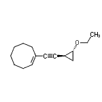 CAS 登录号：164386-10-1， (1E)-1-{[(1S,2R)-2-乙氧基环丙基]乙炔基}环辛烯
