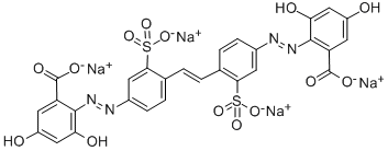 CAS#: 164416-13-1, Tetrasodium (6E)-6-[[4-[(E)-2-[4-[(2Z)-2-(2-Carboxylato-6-Hydroxy-4-Oxo-1-Cyclohexa-2,5-Dienylidene)Hydrazinyl]-2-Sulfonatophenyl]Ethenyl]-3-Sulfonatophenyl]Hydrazinylidene]-5-Hydroxy-3-Oxocyclohexa-1,4-Diene-1-Carboxylate