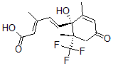 CAS#: 164457-19-6, (2E,4E)-5-[(1R,6R)-1-Hydroxy-2,6-Dimethyl-4-Oxo-6-(Trifluoromethyl)-1-Cyclohex-2-Enyl]-3-Methylpenta-2,4-Dienoic Acid