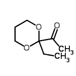 CAS 登录号：165544-14-9， 1-(2-乙基-1,3-二恶烷-2-基)乙酮