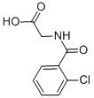 CAS 登录号：16555-60-5， (2-氯-苯甲酰基氨基)-乙酸