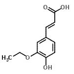 CAS#: 16555-66-1, (2E)-3-(3-Ethoxy-4-Hydroxyphenyl)Acrylic Acid