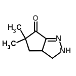 CAS 登录号：165686-37-3， 5,5-二甲基-3,3A,4,5-四氢环戊烯并[c]吡唑-6(2H)-酮