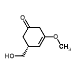 CAS 登录号：165812-20-4， (5R)-5-(羟基甲基)-3-甲氧基-3-环己烯-1-酮