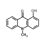 CAS 登录号：16584-54-6， 1-羟基-10-甲基-9(10H)-吖啶酮