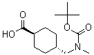 CAS 登录号：165947-29-5， 反式-4-[[[(1,1-二甲基乙氧基)羰基]甲基氨基]甲基]-环己烷羧酸