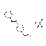 CAS 登录号：16600-18-3， 1-乙基-4-(苯基偶氮)吡啶鎓四氟硼酸盐