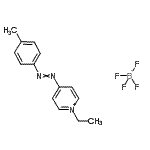 CAS 登录号：16600-21-8， 1-乙基-4-[(4-甲基苯基)偶氮]吡啶鎓四氟硼酸盐