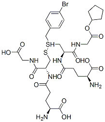 CAS#: 166038-00-2, Cyclopentyl (2S)-2-Amino-5-[[(2R)-3-[(4-Bromophenyl)Methylsulfanyl]-1-[(2-Cyclopentyloxy-2-Oxoethyl)Amino]-1-Oxopropan-2-Yl]Amino]-5-Oxopentanoate
