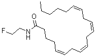 CAS 登录号：166100-37-4， (5Z,8Z,11Z,14Z)-N-(2-氟乙基)-5,8,11,14-二十碳四烯酰胺