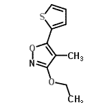 CAS#: 166180-41-2, 3-Ethoxy-4-Methyl-5-(2-Thienyl)-1,2-Oxazole