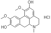 CAS#: 16625-69-7, 1,10-Dimethoxy-6-Methyl-5,6,6A,7-Tetrahydro-4H-Dibenzo[De,G]Quinoline-2,9-Diol Hydrochloride (1:1)