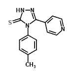 CAS 登录号：16629-43-9， 4-(4-甲基苯基)-5-(4-吡啶基)-4H-1,2,4-三唑-3-硫醇