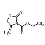 CAS 登录号：166389-74-8， 乙基4-亚甲基-2-氧代-1,3-恶唑烷-3-羧酸酯