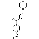 CAS 登录号：1664-31-9， 4-硝基-N-[2-(1-哌啶基)乙基]苯甲酰胺