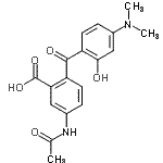 CAS#: 166442-36-0, 5-Acetamido-2-[4-(Dimethylamino)-2-Hydroxybenzoyl]Benzoic Acid