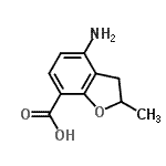 CAS#: 166743-21-1, 4-Amino-2-Methyl-2,3-Dihydro-1-Benzofuran-7-Carboxylic Acid