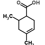 CAS 登录号：16695-88-8， 4,6-二甲基-3-环己烯-1-羧酸