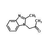 CAS 登录号：167266-89-9， 1-(2-甲基-1H-苯并咪唑-1-基)丙酮