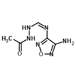CAS#: 167281-95-0, N'-Acetyl-N-(4-Amino-1,2,5-Oxadiazol-3-Yl)Hydrazonoformamide