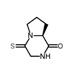 CAS 登录号：167391-75-5， (8aS)-4-硫代六氢吡咯并[1,2-a]吡嗪-1(2H)-酮