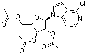 CAS 登录号：16754-79-3， 4-氯-7-(2,3,5-三-O-乙酰基-beta-D-呋喃核糖基)-7H-吡咯并[2,3-d]嘧啶
