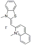 CAS#: 16768-72-2, 1-Methyl-2-[(3-Methyl-2(3H)-Benzothiazolylidene)Methyl]-Quinolinium Iodide (1:1)