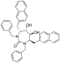 CAS#: 167826-61-1, (4R,5S,6S,7R)-5,6-Dihydroxy-4,7-Bis(Naphthalen-2-Ylmethyl)-1,3-Bis(Phenylmethyl)-1,3-Diazepan-2-One