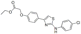 CAS#: 168127-33-1, Ethyl 2-[4-[2-[(4-Chlorophenyl)Amino]-1,3-Thiazol-4-Yl]Phenoxy]Acetate