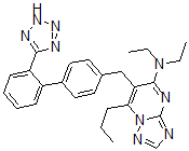 CAS#: 168152-77-0, N,N-Diethyl-7-Propyl-6-[[4-[2-(2H-Tetrazol-5-Yl)Phenyl]Phenyl]Methyl]-[1,2,4]Triazolo[1,5-a]Pyrimidin-5-Amine