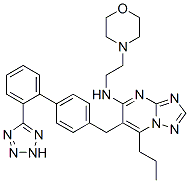 CAS#: 168152-90-7, N-(2-Morpholin-4-Ylethyl)-7-Propyl-6-[[4-[2-(2H-Tetrazol-5-Yl)Phenyl]Phenyl]Methyl]-[1,2,4]Triazolo[1,5-a]Pyrimidin-5-Amine