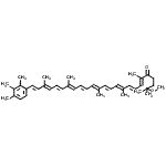 CAS 登录号：16840-70-3， (6E,8E,10E,12E,14E,16E,18E,20E,22E,24E)-2-甲氧基-2,6,10,14,19,23-六甲基-25-(2,3,4-三甲基苯基)二十五-6,8,10,12,14,16,18,20,22,24-癸烯-5-酮