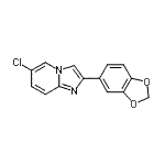 CAS#: 168837-35-2, 2-(1,3-Benzodioxol-5-Yl)-6-Chloroimidazo[1,2-a]Pyridine