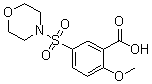 CAS 登录号：168890-59-3， 2-甲氧基-5-(4-吗啉基磺酰基)-苯甲酸