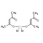 CAS 登录号：16894-10-3， (3Z,3'E)-4,4'-[(二溴锡烷二基)二(氧基)]二(3-戊烯-2-酮)