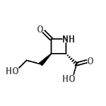 CAS 登录号：169061-45-4， (2S,3R)-3-(2-羟基乙基)-4-氧代-2-吖丁啶羧酸