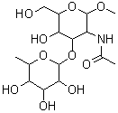 CAS#: 169151-24-0, Methyl 2-Acetamido-2-Deoxy-3-O-(6-Deoxyhexopyranosyl)Hexopyranoside