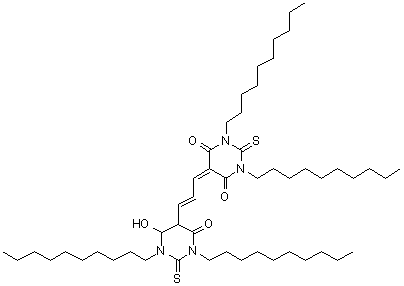 CAS#: 169211-45-4, 1,3-Didecyl-5-[(2E)-3-(1,3-Didecyl-4-Hydroxy-6-Oxo-2-Thioxohexahydro-5-Pyrimidinyl)-2-Propen-1-Ylidene]-2-Thioxodihydro-4,6(1H,5H)-Pyrimidinedione