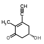 CAS#: 169305-52-6, (5S)-3-Ethynyl-5-Hydroxy-2-Methyl-2-Cyclohexen-1-One