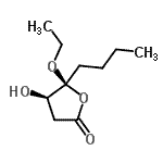 CAS 登录号：169396-13-8， (4R,5S)-5-丁基-5-乙氧基-4-羟基二氢-2(3H)-呋喃酮