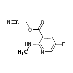 CAS 登录号：169806-36-4， 氰基甲基5-氟-2-(甲基氨基)烟酸酯