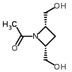 CAS#: 169908-09-2, 1-[(2R,4S)-2,4-Bis(Hydroxymethyl)-1-Azetidinyl]Ethanone